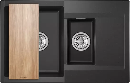 Мойка кухонная Granula Estetica ES-7808 черный 7808, ЧЁРНЫЙ