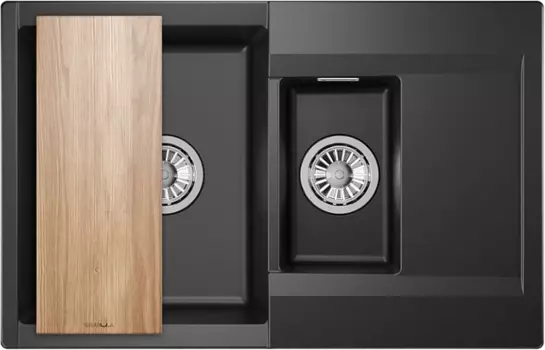 Мойка кухонная Granula Estetica ES-7808 шварц 7808, ШВАРЦ