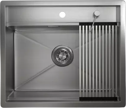 Мойка кухонная Granula Kitchen Space KS-6051, сталь сатин KS-6051, СТАЛЬ САТИН