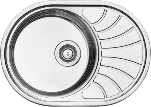 Мойка кухонная Iddis Suno SUN65SDi77S, с сифоном