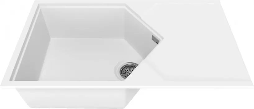 Мойка кухонная KitKraken Sea White белая K-850.9010