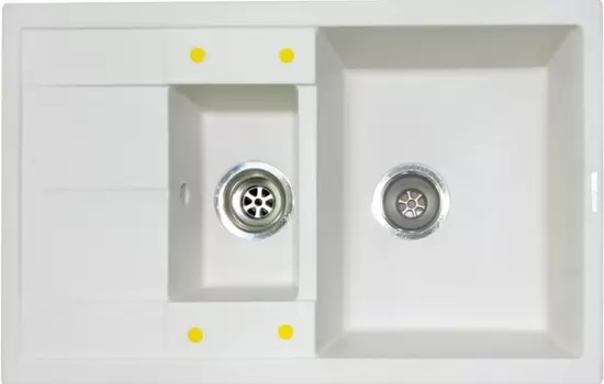 Мойка кухонная Lava D4 белая D4.LAT