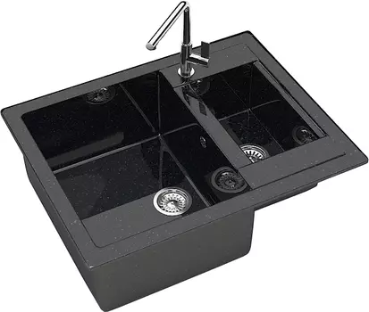 Мойка кухонная Marrbaxx Жаклин Z019Q004 черный Z190Q004
