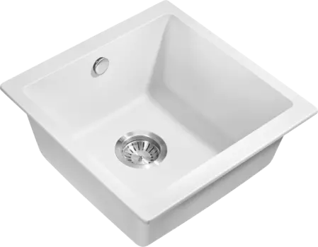 Мойка кухонная Milacio Leon Cuarzo 45 MC.77092 белая