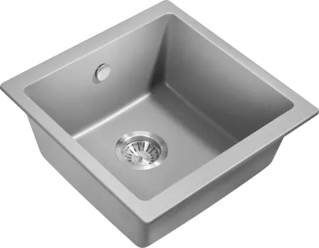 Мойка кухонная Milacio Leon Cuarzo 45 MC.77093 серый металлик