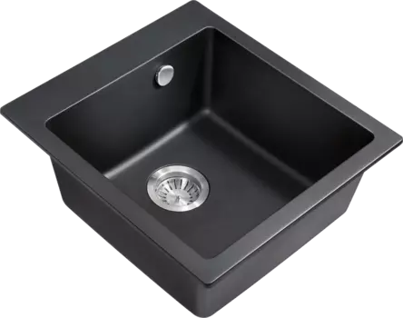 Мойка кухонная Milacio Murcia Cuarzo 46 MC.77031 черная матовая