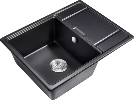 Мойка кухонная Milacio Navarra Cuarzo 65 MC.77061 черная матовая