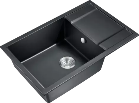 Мойка кухонная Milacio Navarra Cuarzo 78 MC.77051 черная матовая