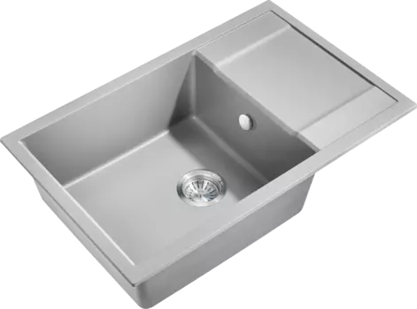 Мойка кухонная Milacio Navarra Cuarzo 78 MC.77053 серый металлик