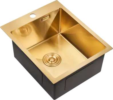 Мойка кухонная Milacio Steel Denia 41 MC.77468 золото