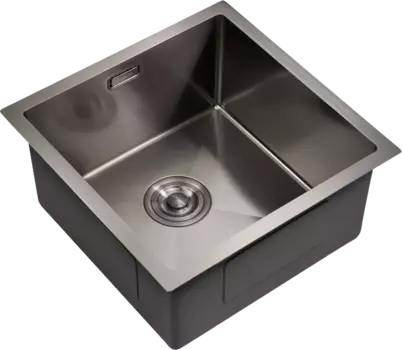 Мойка кухонная Milacio Steel Denia 44 MC.77439 сталь воронёная