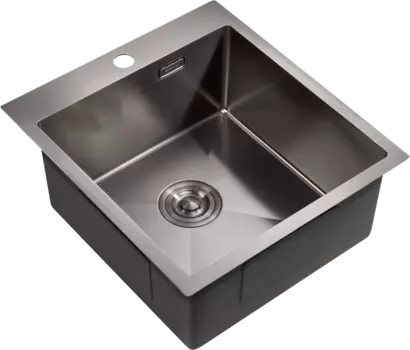 Мойка кухонная Milacio Steel Denia 46 MC.77479 сталь воронёная