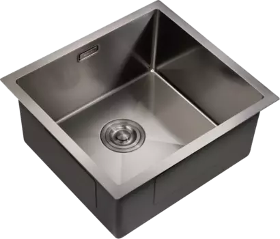 Мойка кухонная Milacio Steel Denia 48 MC.77449 сталь воронёная