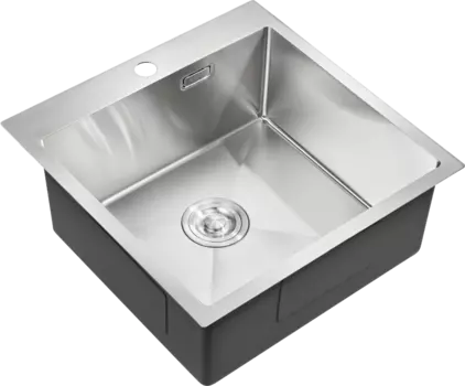 Мойка кухонная Milacio Steel Denia 51 MC.77480 сталь нержавеющая