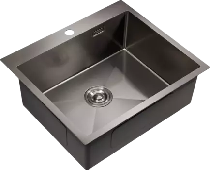 Мойка кухонная Milacio Steel Denia 59 MC.77499 сталь воронёная