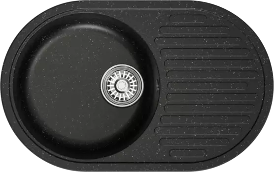 Мойка кухонная Mixline ML-GM16 черная 551926