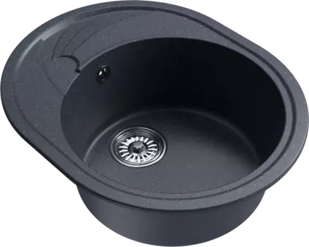 Мойка кухонная Mixline ML-GM17 антрацит 551945