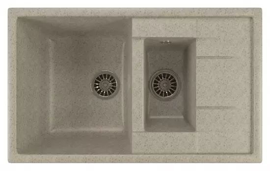 Мойка кухонная Mixline ML-GM22 серый 525177