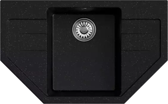 Мойка кухонная Mixline ML-GM24 черная 552052