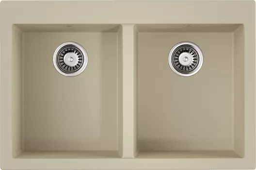 Мойка кухонная Omoikiri Bosen 80-2-BE ваниль 4993837