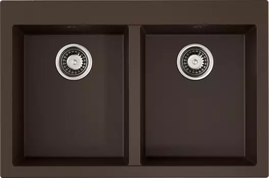 Мойка кухонная Omoikiri Bosen 80-2-DC темный шоколад 4993840