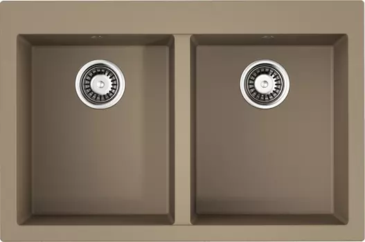 Мойка кухонная Omoikiri Bosen 80-2-SA бежевая 4993838