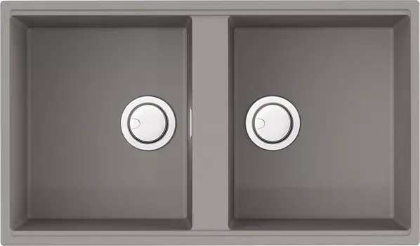 Мойка кухонная Omoikiri Kitagawa 83-2-U-GR leningrad grey 4993810