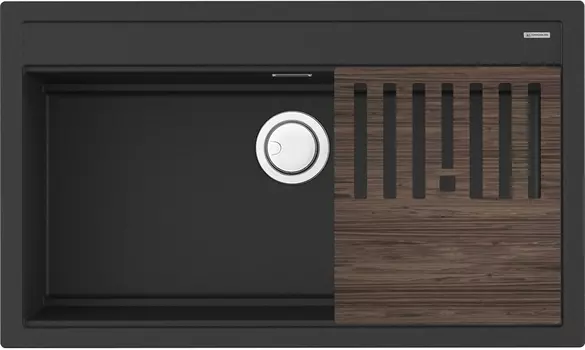 Мойка кухонная Omoikiri Kitagawa 86-LB графит 4993794