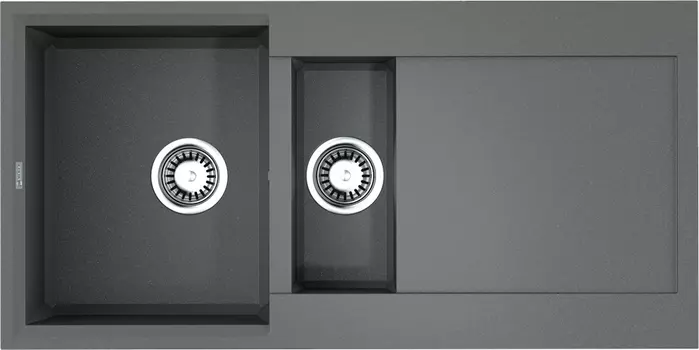 Мойка кухонная Omoikiri Sakaime 100-2-GR leningrad grey 4993562