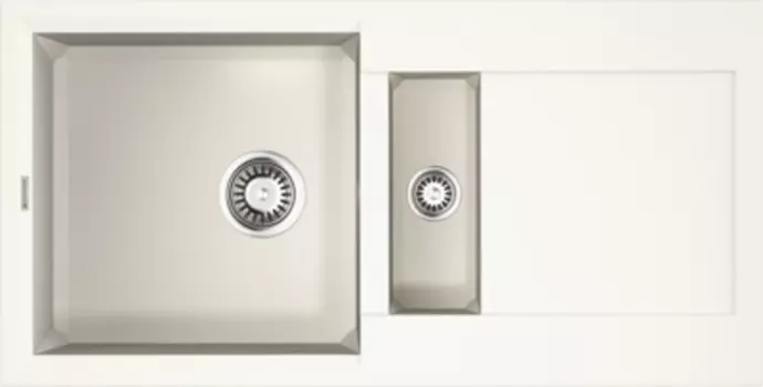 Мойка кухонная Omoikiri Sakaime 86-2-WH белая 4993129
