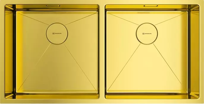 Мойка кухонная Omoikiri Taki 86-2 светлое золото 4993792