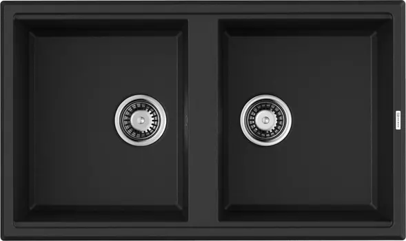 Мойка кухонная Omoikiri Tedori 86-2-BL чёрная 4993924
