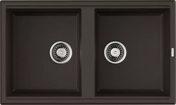 Мойка кухонная Omoikiri Tedori 86-2-DC тёмный шоколад 4993928