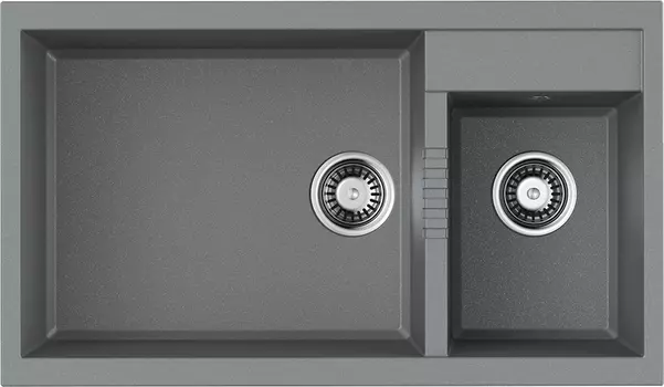 Мойка кухонная Omoikiri Tedori 86-2-LB-GR leningrad grey 4993573