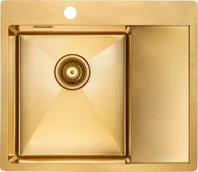Мойка кухонная Paulmark Alster PM825951-BGL брашированное золото L