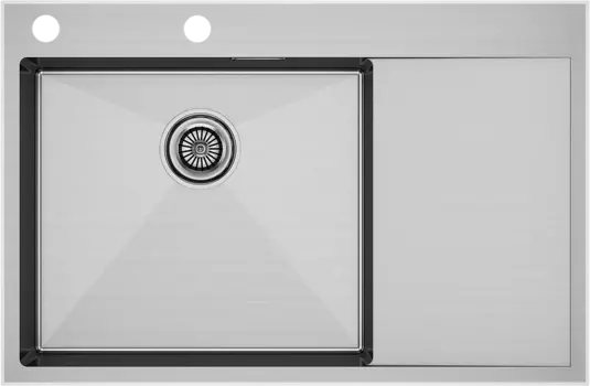 Мойка кухонная Paulmark Atlan PM777851-BSL брашированная сталь