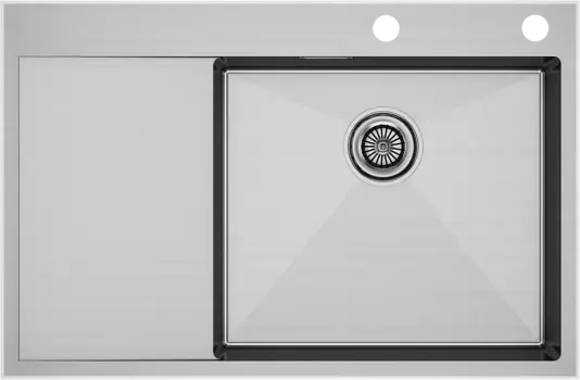 Мойка кухонная Paulmark Atlan PM777851-BSR брашированная сталь