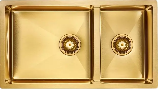 Мойка кухонная Paulmark Axel PM227844-BG брашированное золото