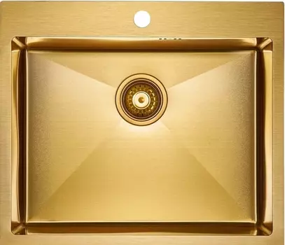 Мойка кухонная Paulmark Brim PM215951-BG брашированное золото