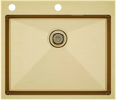 Мойка кухонная Paulmark Brim PM775951-BG брашированное золото