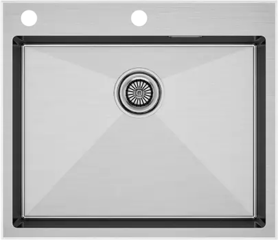 Мойка кухонная Paulmark Brim PM775951-BS брашированная сталь