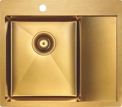 Мойка кухонная Paulmark Flank PM225951-BGL брашированное золото L