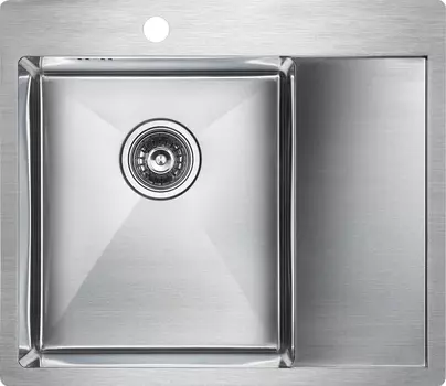 Мойка кухонная Paulmark Flank PM225951-BSL брашированная нержавеющая сталь L