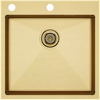 Мойка кухонная Paulmark Kroner PM775151-BG брашированное золото