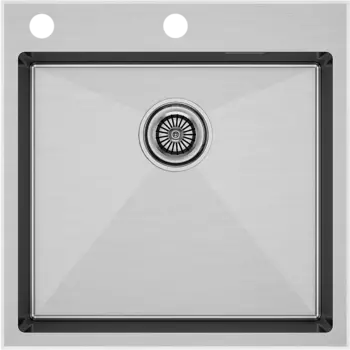 Мойка кухонная Paulmark Kroner PM775151-BS брашированная сталь