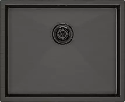 Мойка кухонная Paulmark Next PM215444-GM вороненая сталь