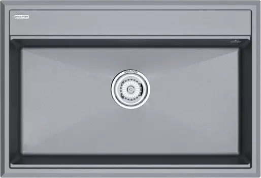 Мойка кухонная Paulmark Stepia 750 PM117551-GRM серый металлик