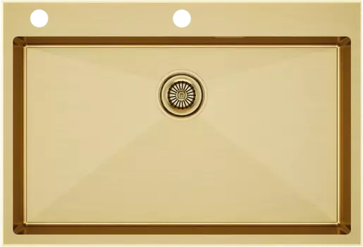 Мойка кухонная Paulmark Vast PM777551-BG брашированное золото