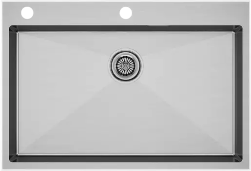 Мойка кухонная Paulmark Vast PM777551-BS брашированная сталь
