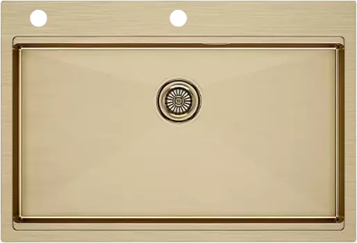 Мойка кухонная Paulmark Vast-Pro PM707551-BG брашированное золото